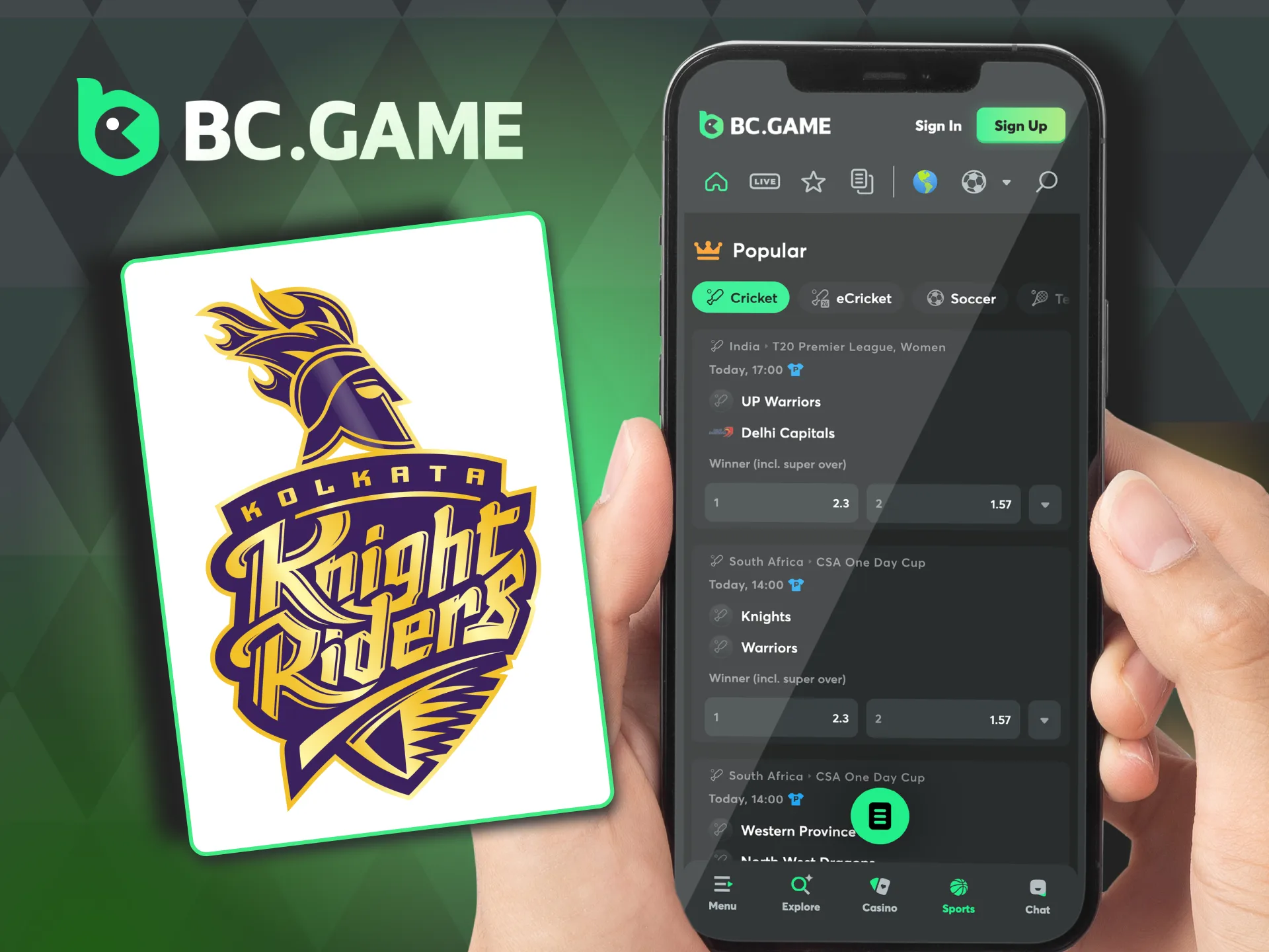 Explore IPL 2026 betting on BC Game.