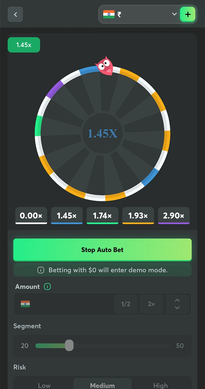 Don't forget to bet at Wheel and win with BC Game Casino.