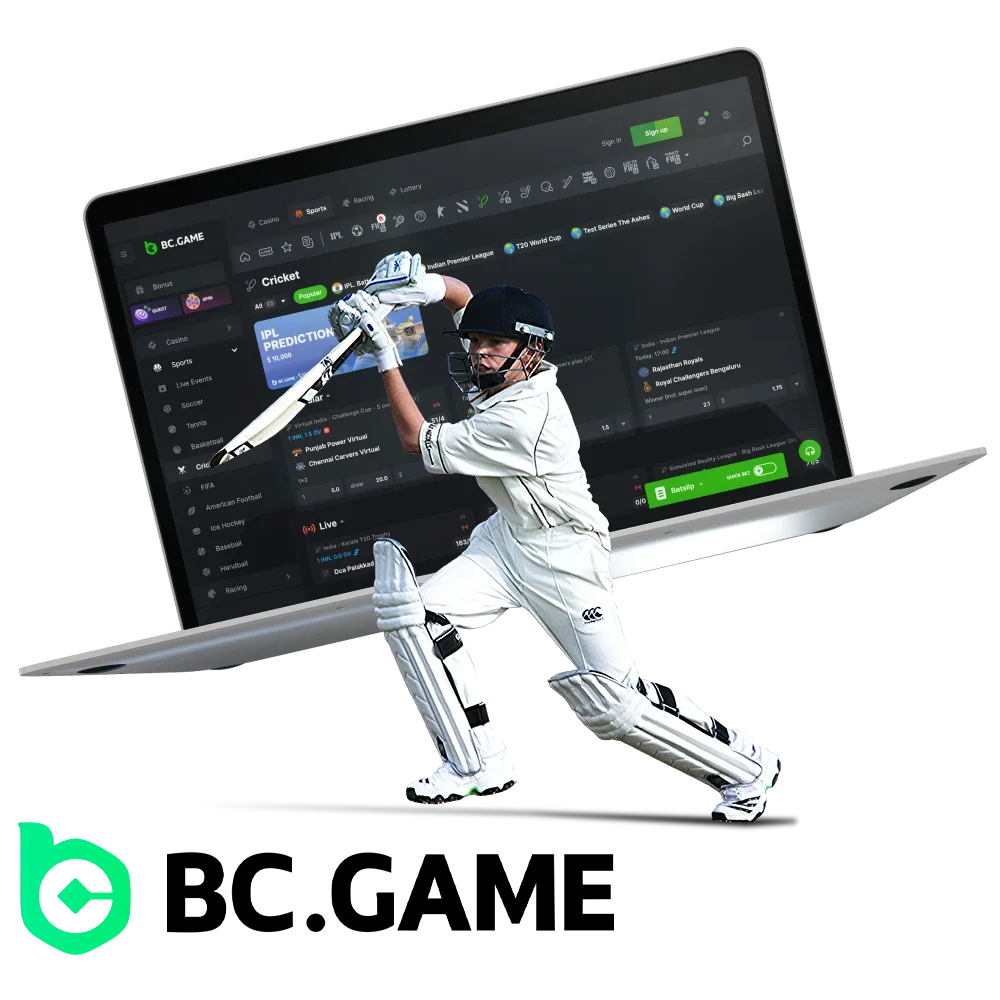 Can I bet on cricket at BC Game online.