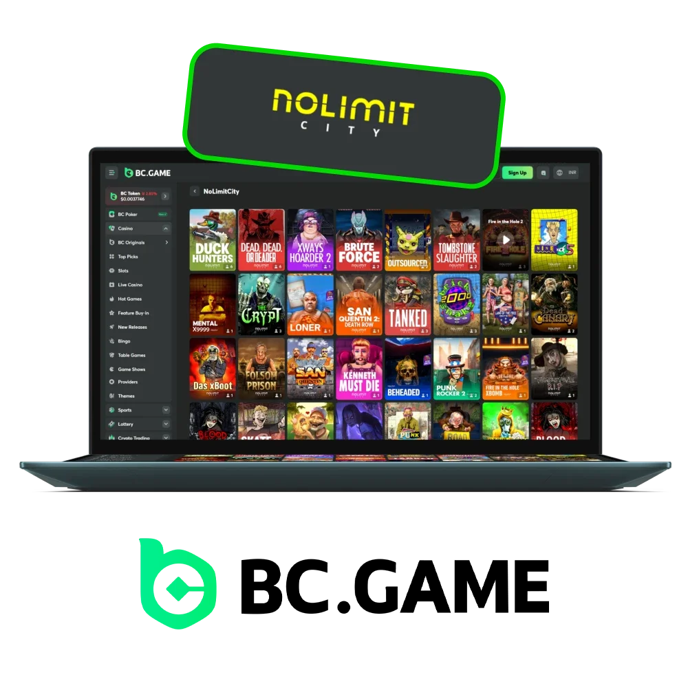 See games from NoLimitCity on the BC Game website.