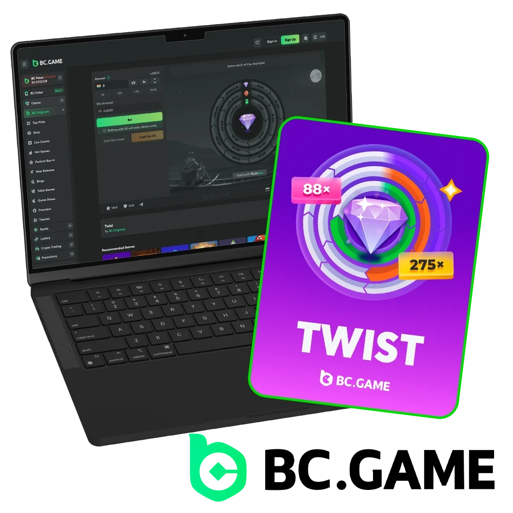 Be active and you can win big in Twist from the BC Game platform.