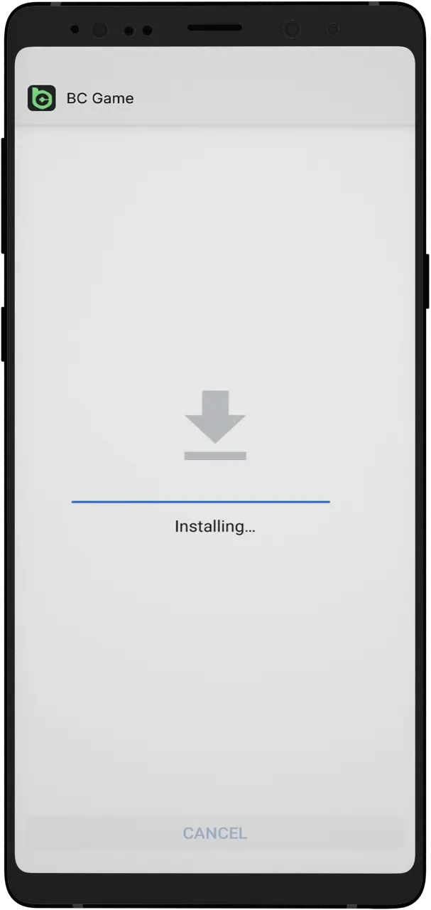 Install the BC Game app by following the instructions.