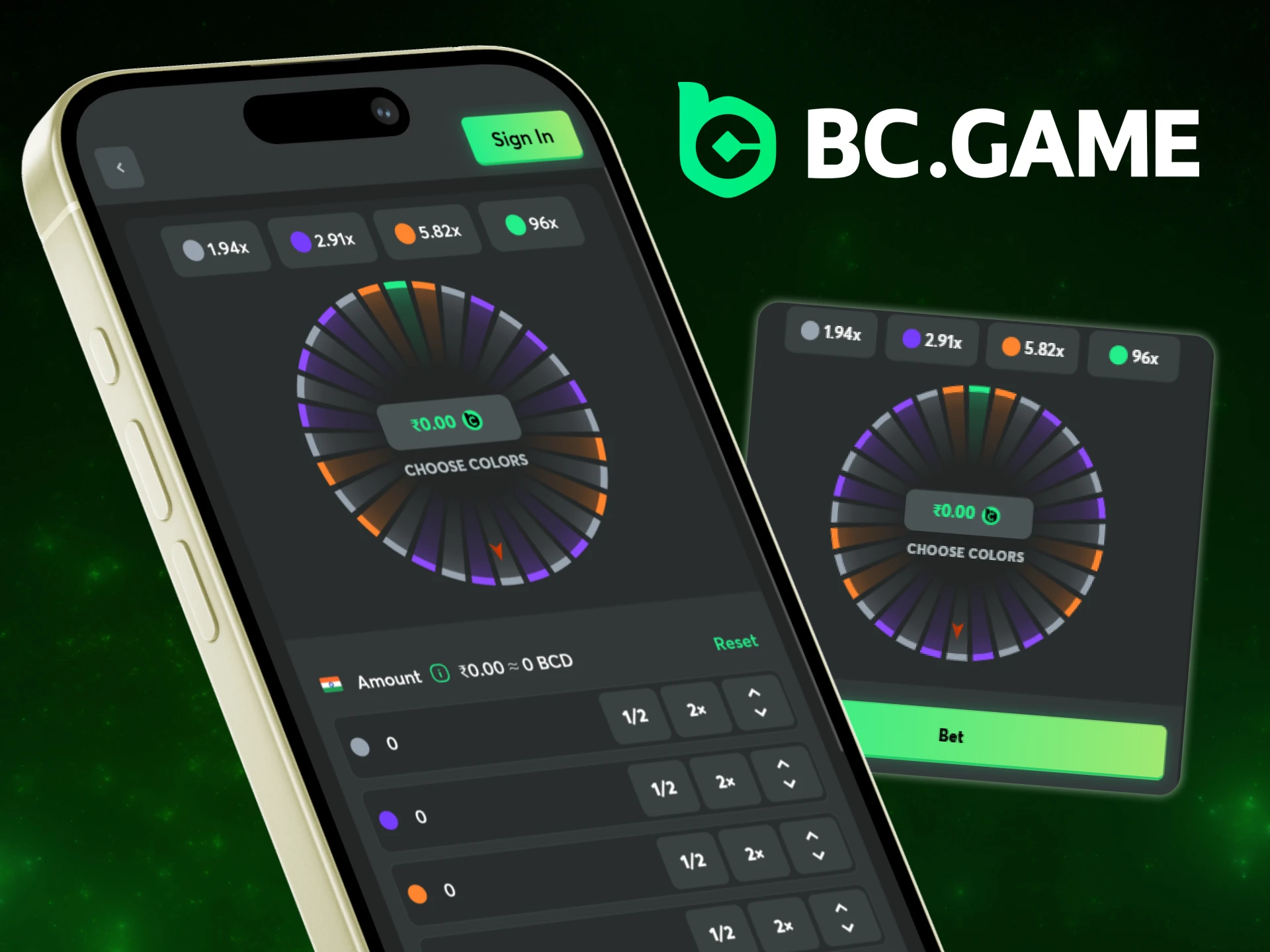 Play Ring of Fortune on the BC Game app.