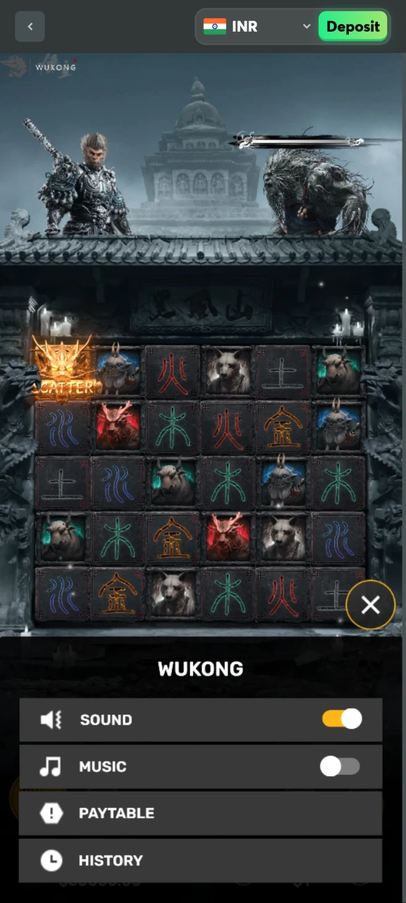 Change the settings of the Wukong game at BC Game.