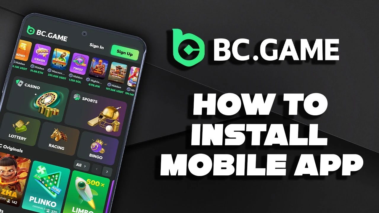 Video guide on how to install BC Game mobile app.